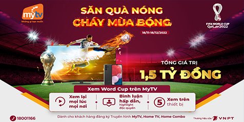 "Săn quà nóng - Cháy mùa bóng" cùng MyTV